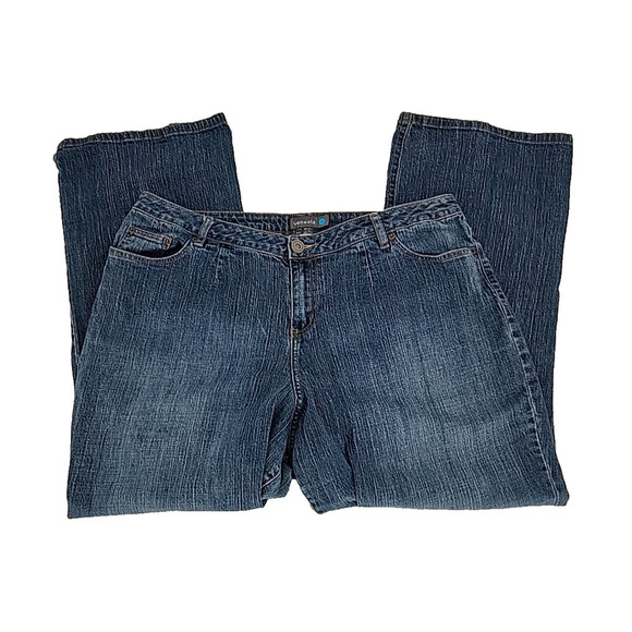 Lane Bryant Venezia Trouser Blue Jeans size 4 Average Bootcut Stretch - Picture 4 of 8